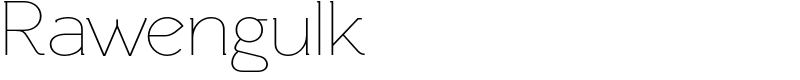 Rawengulk Font