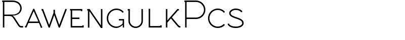 RawengulkPcs Font