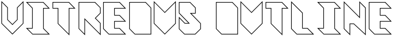 Vitreous Outline Font