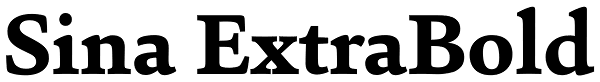 Sina ExtraBold Font