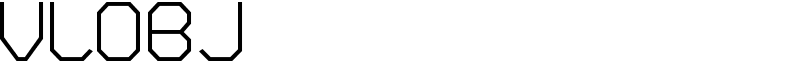 VLOBJ Font