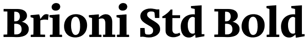 Brioni Std Bold Font