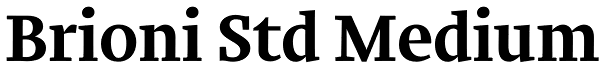 Brioni Std Medium Font