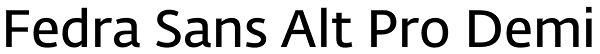 Fedra Sans Alt Pro Demi Font