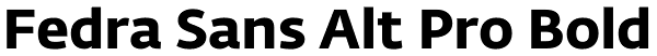 Fedra Sans Alt Pro Bold Font