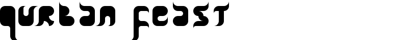 Qurban Feast Font