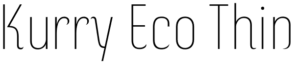 Kurry Eco Thin Font