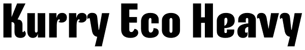 Kurry Eco Heavy Font