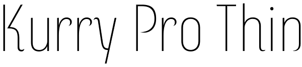 Kurry Pro Thin Font