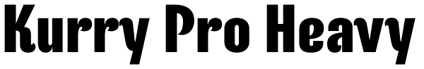 Kurry Pro Heavy Font