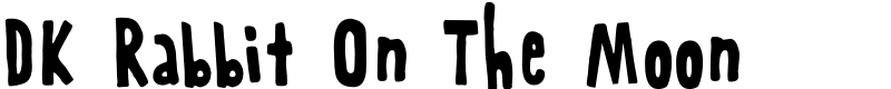 DK Rabbit On The Moon Font