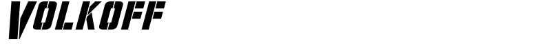 Volkoff Font