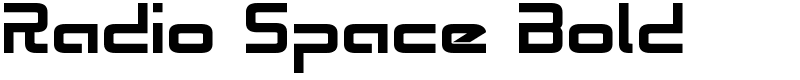 Radio Space Bold Font