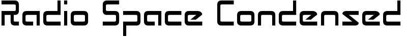 Radio Space Condensed Font