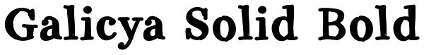 Galicya Solid Bold Font