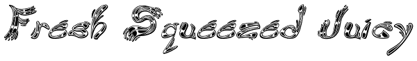 Fresh Squeezed Juicy Font