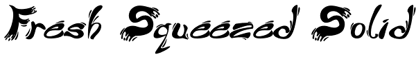 Fresh Squeezed Solid Font