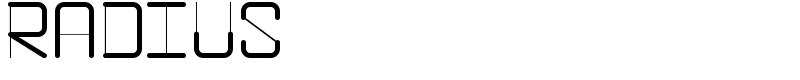 RADIUS Font