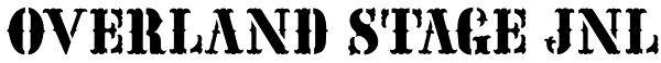 Overland Stage JNL Font
