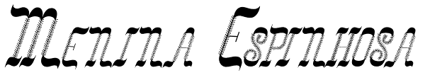 Menina Espinhosa Font