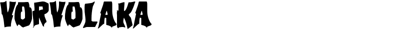 Vorvolaka Font