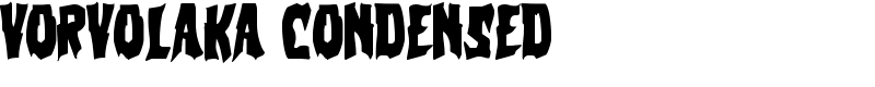 Vorvolaka Condensed Font