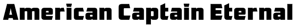 American Captain Eternal Font