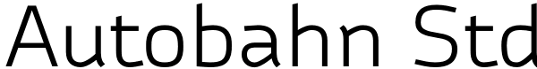 Autobahn Std Font