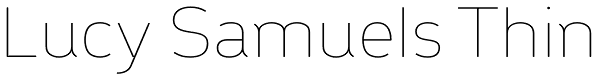 Lucy Samuels Thin Font