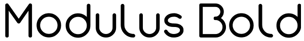 Modulus Bold Font