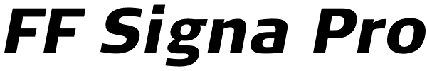 FF Signa Pro Font