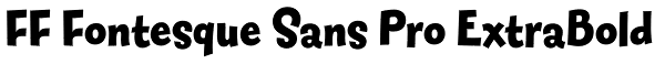 FF Fontesque Sans Pro ExtraBold Font