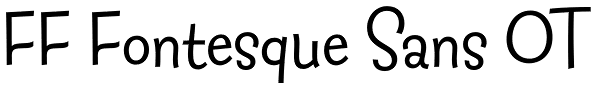 FF Fontesque Sans OT Font