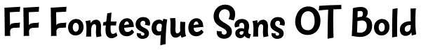 FF Fontesque Sans OT Bold Font