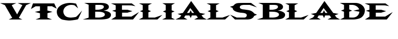 VTCBelialsBlade Font