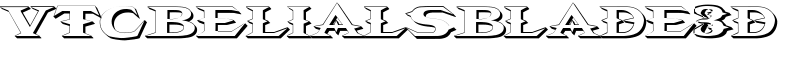 VTCBelialsBlade3d Font