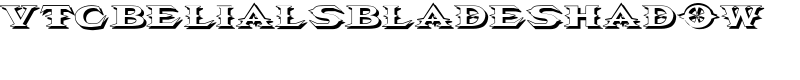 VTCBelialsBladeShadow Font