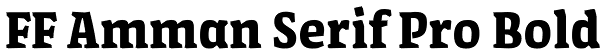 FF Amman Serif Pro Bold Font