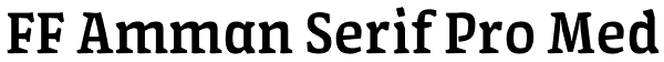 FF Amman Serif Pro Med Font