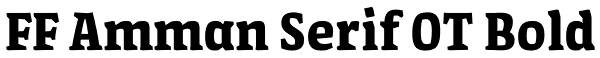 FF Amman Serif OT Bold Font