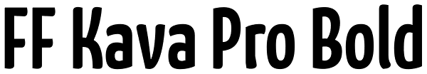 FF Kava Pro Bold Font