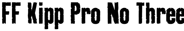 FF Kipp Pro No Three Font