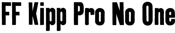 FF Kipp Pro No One Font