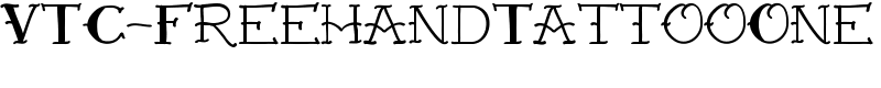 VTC-FreehandTattooOne Font