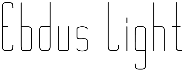 Ebdus Light Font