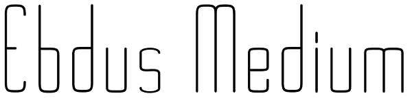 Ebdus Medium Font