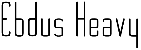 Ebdus Heavy Font