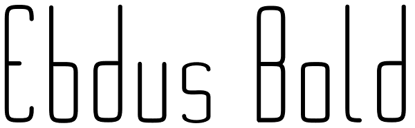 Ebdus Bold Font