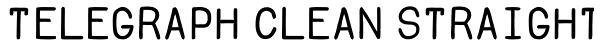 Telegraph Clean Straight Font