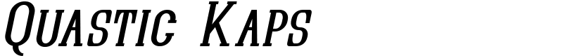 Quastic Kaps Font